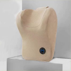 Ортопедическая автомобильная подушка для поясницы Memory Foam (Бежевая)